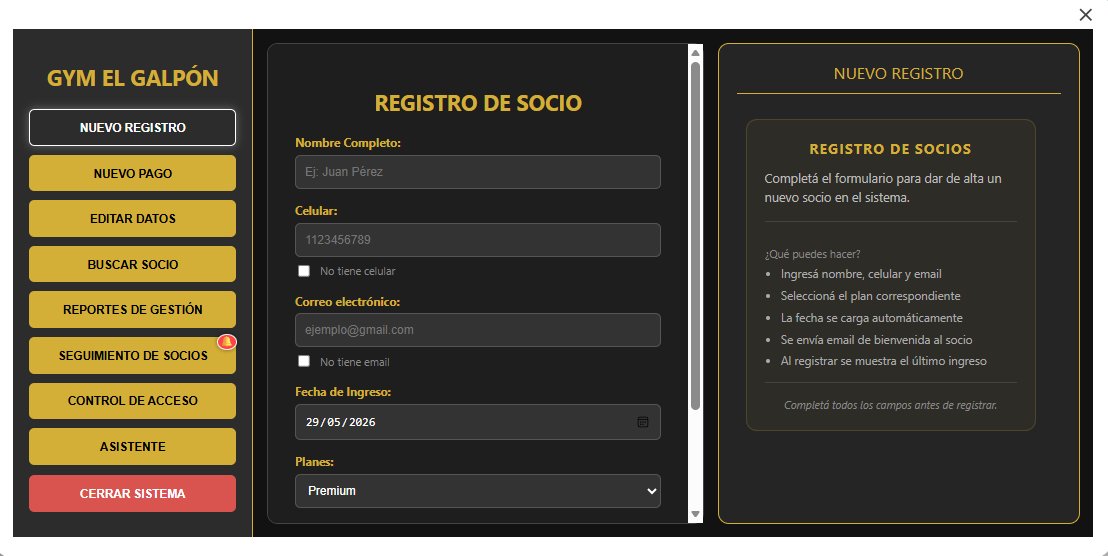 Sistema para gimnasio