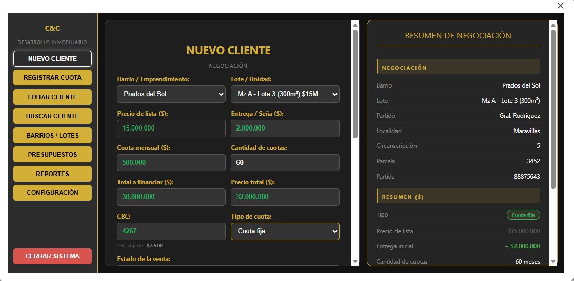 Sistema para inmobiliaria